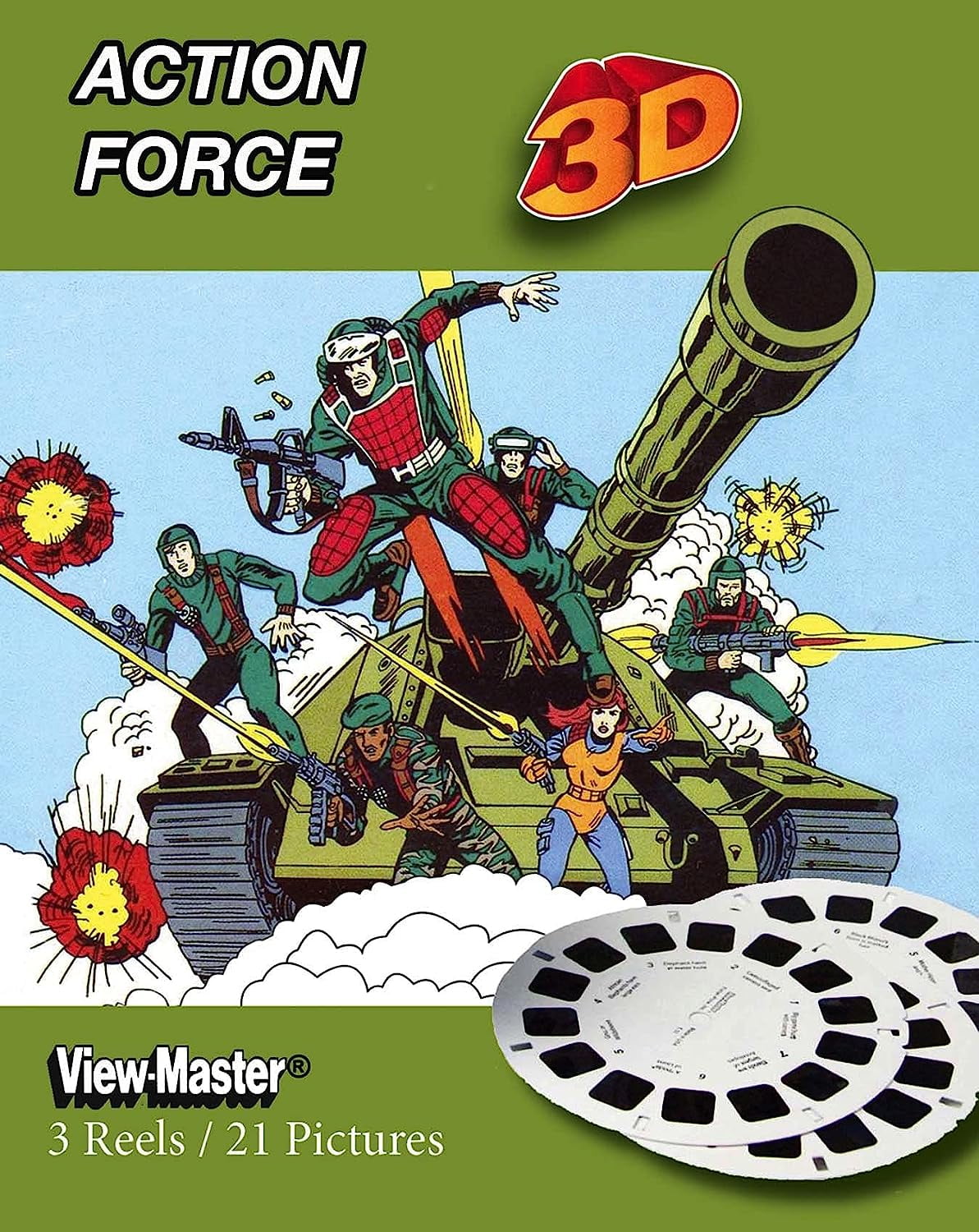 Action Force G.I. Joe ViewMaster 3 Reel Set Dangerous Mission in