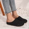 thumbnail image 6 of Black Breathable Mesh Women‘S Flat Shoes Casual Slip-On Loafers Lightweight Hollow Out Design Round Toe Shallow Mouth Size 38 1Pc 0.74 Lb, 6 of 9