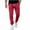 Red-03, variant on Rvwovn Men's Corduroy Joggers, Elastic Waist Drawstring Sweatpants with Cinched Bottom Casual Sports Wear