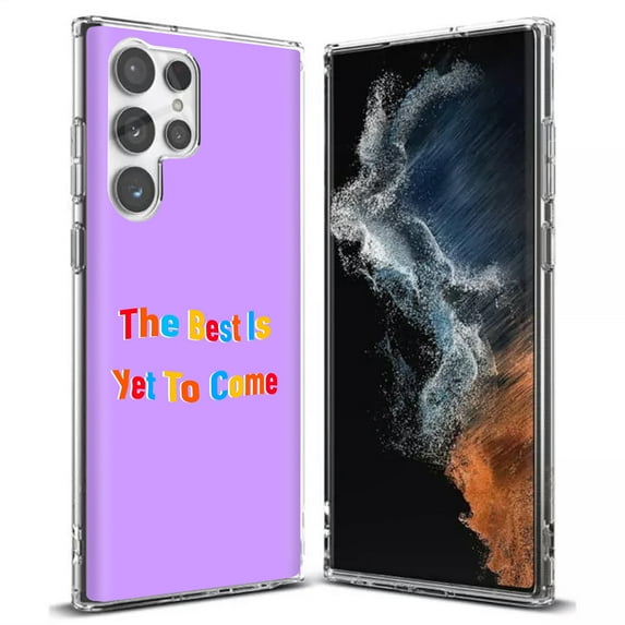 TalkingCase Slim Phone Case Compatible for Samsung Galaxy S22 Ultra 5G, Best Is Yet To Come Print, Thin Light, Flexible, Soft, USA