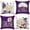 Purple, variant on Sunyuer Spring Pillow Covers 18x18 Inch Set of 4, Spring Summer Farmhouse Throw Pillow Cover Daisy Floral Gnomes Cushion Case for Home Decor