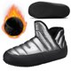 thumbnail image 1 of Botas Nieve Acolchadas Sin Cordones Botines Tobillo para Hombre Ligeros El Invierno, 1 of 9