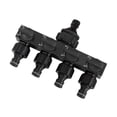thumbnail image 3 of Terraxo Hose Splitter 4 Way Garden Hose Adapter Portable Water Separator PP Material Individual Control Valve Suitable for Outdoor Landscape Irrigation Car Cl Black, 3 of 8