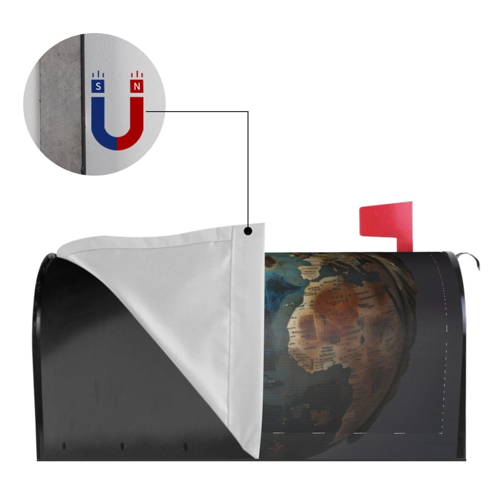 Kdxio Magnetic Mailbox Cover 21x18 in Mailbox Cover Outdoor Decoration Holiday Mailbox Covers for Home Garden Yard-21x18 in