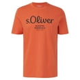 thumbnail image 1 of s.Oliver Camiseta hombre - Basic, estampado logo, cuello redondo, algodón Rojo claro 2XL (XX-Large), 1 of 4