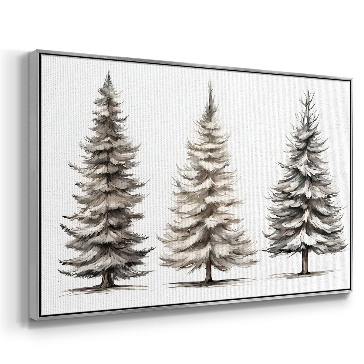 Vintage Landscape-CXCIV By Wexford Home Framed in Silver Wood Gallery Wrapped Canvas 27 in. x 41 in.
