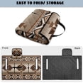 thumbnail image 6 of Whosucclay Southwestern Geometric Pattern Quilted Seat Covers, 4 Convenient Pockets Towel Blanket for Club Car Ds Precedent Tempo EZGO, Soft 51.18 x 30.3 inches, 6 of 9