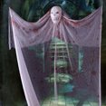 thumbnail image 4 of Bearachild Decoración colgante de esqueleto de Halloween, colgante de Festival de tela de accesorio de miedo con sonido luminoso para fiesta de disfraces Kits de decoración para fiestas No.02 Bearachild HA007456-02B, 4 of 6