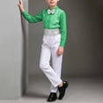thumbnail image 6 of Lovzfmll 3-Piece Suit for Boys, Sequin Shirt & Bow Tie & Pants, Formal Performance Outfits for Little Boys, 11-12 Years, 6 of 9