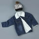 dailooas Winter Unisex Children Denim Warm Clothing Kids Thicken Coat Outwear(100cm)-181237.01 – image 5 sur 6