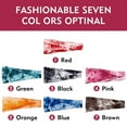 thumbnail image 6 of POINTERTECK Yoga Headbands 7pcs Tie Dye Headbands Stretchy Cotton Headbands Elastic Non Slip Sports Hairbands for Women Girls Adults, 6 of 7