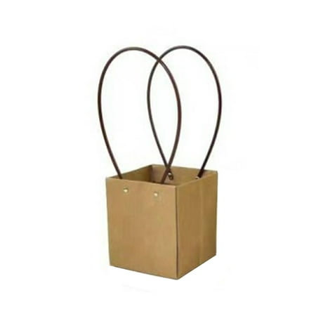 Easy Christmas Desserts Kraft Brown Kraft Paper Packaging Bags Christmas Dessert Gifts Wrapper with Handles ()