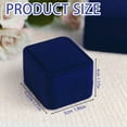 thumbnail image 3 of Wentin Reduced Jewelry box Engagement Ring Boxes Jewelry Ring Gift Square Lid Jewelry Earring Ring Display Storage Organizer Box Case Gift For Proposal Wedding Birthday Velvet Ring Box Assorted Color, 3 of 9
