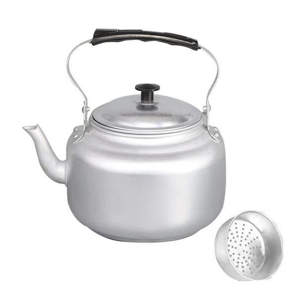 Tetera de agua portátil para estufa con asa ergonómica, ideal para regalo. Incluye tetera y cafetera. 1.6L