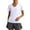 #0038-White, variant on Women Top Back Mesh Design Fitness Short Sleeve Tee Slim Fit Quick Dry Breathable Outdoor Running Top Yoga Sports Suit for Gym Workout Daily Activity Street Style