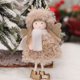 thumbnail image 4 of Naiovety Colgantes de Navidad Hermosa muñeca de lana Decoraciones para árboles de Navidad Juguetes de peluche ligeros Adornos de de Kits de decoración para fiestas Color café, 4 of 6