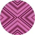 thumbnail image 1 of Ahgly Company Indoor Round Patterned Crimson Purple Area Rugs, 5' Round, 1 of 6