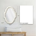 thumbnail image 3 of Sintosin Vintage Oval Mirrors for Wall Decor 11", Handmade Distressed White Rustic Scalloped Mirror Wall Decor, Hanging Farmhouse Wood Entryway Mirror, Ornate Accent Sculpted Mirror for Bedroom, 3 of 10