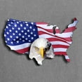 thumbnail image 3 of CafePress - Bald Eagle Over American Flag T Shirt - Womens Comfort Colors® Shirt, 3 of 4
