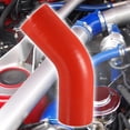 thumbnail image 2 of 63mm 2.5ID 45 Grado Silicona Reductor Manguera Acoplador Tubo Rojo para Coche, 2 of 6