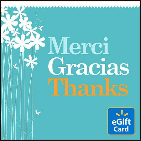 Merci Gracias Thanks Walmart eGift Card