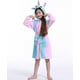 thumbnail image 1 of Albornoces navideños para niños y niñas, bata de baño con capucha de arcoíris y estrellas, pijamas de animales, camisón, ropa de dormir para niños, 1 of 2