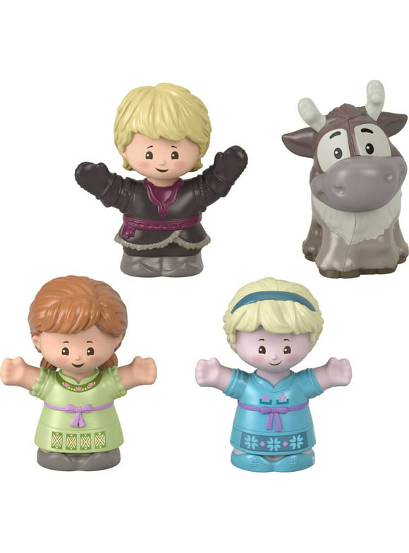 Disney Frozen Young Anna and Elsa & Friends Little People Figure Set, 4-Piece Toddler Toy