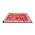thumbnail image 2 of Ahgly Company Machine Washable Indoor Round Oriental Red Traditional Area Rugs, 7' Round, 2 of 4