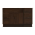 thumbnail image 2 of 51" Freestanding Bathroom Vanity Cabinet without Top in Brown, 2 of 6