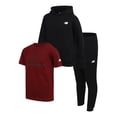 thumbnail image 1 of Conjunto de ropa deportiva New Balance para niños, 3 piezas, talla 8, negro/rojo, 1 of 1