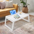 thumbnail image 4 of Tray Folding Table, 6pcs Lap Desks, Foldable Laptop Desk White, 4 of 20