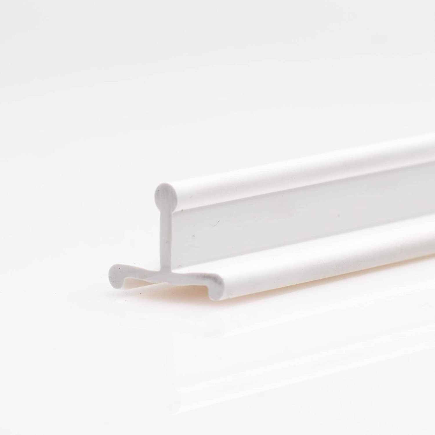 Sliding Screen Door Replacement Track 72" White Vinyl Bottom Track, Screen Door Rail, Sliding