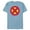 Ocean Blue, variant on Melting X-Men Logo Paint Drip - Short Sleeve Blended T-Shirt for Adults - Customized-Black