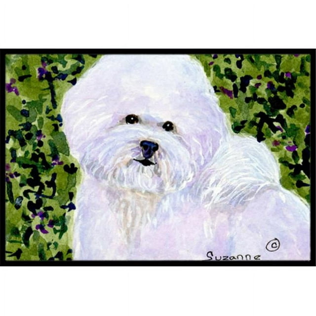 Carolines Treasures SS8817MAT Bichon Frise Tapis Intérieur Extérieur - 18 x 27 Po.