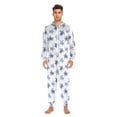 thumbnail image 5 of Adult Christmas Onesie Sea Turtle Blue Sea Animal Zipper One-Piece Pajamas Unisex with Pockets, 5 of 6