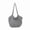 Gray, variant on Straw Beach Bag for Women - Handmade Raffia Woven Tote Handbag, Summer Mesh Beach Purse for Vacation Holiday