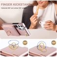 thumbnail image 4 of Compatible Wallet Case for Samsung Galaxy S23 Ultra Case Leather with 4 Card Holder &360°Rotation Ring Holder,Wrist Strap RFID Blocking Case for Samsung S23 Ultra Phone Case for Women Rose Gold, 4 of 7