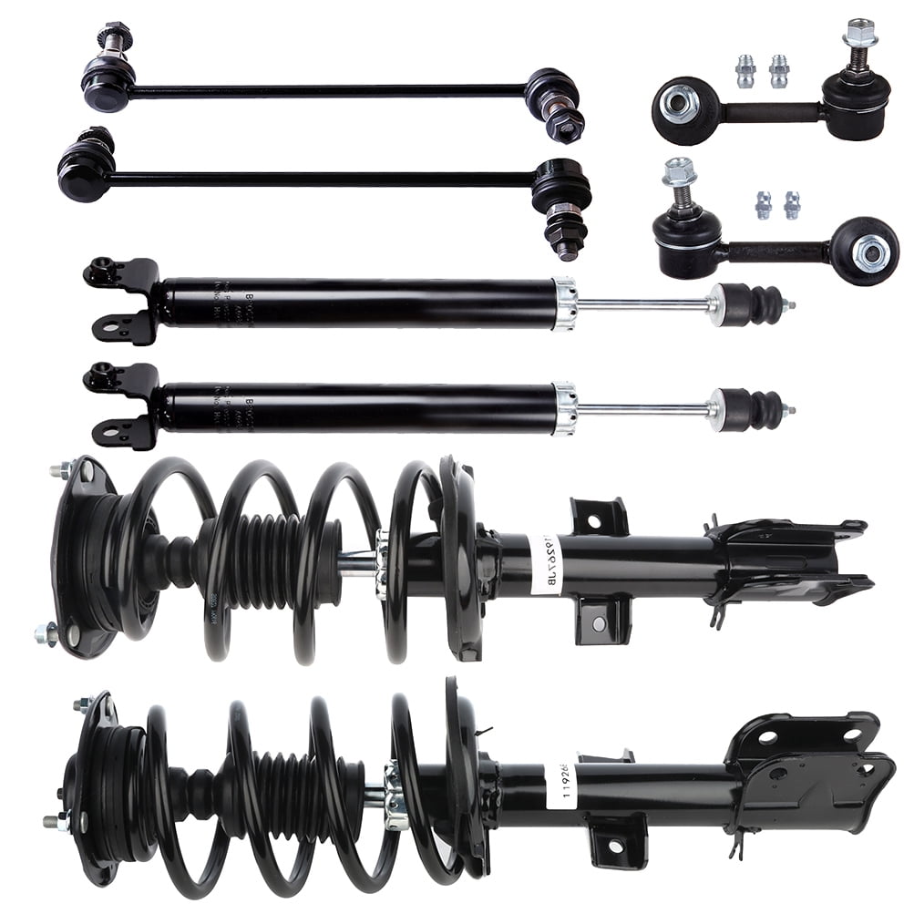 CCIYU Complete Struts Shock Absorbers Front Quick Complete Struts Rear Shocks Absorber Stabilizer Bar Link 2009-2014 for Nissan Maxima 5659 372712 372713 Quick Struts Assembly Struts