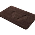thumbnail image 2 of Yafa Home Fashion 2 Piece Solid Microfiber Soft Bathroom Rug Set, Non-Slip TPR Backing, 2 of 6