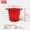 Red, variant on WEUVEB Red Frosted Plastic Ice Bucket with Handles, Outdoor Party Cooler for Events and Gatherings