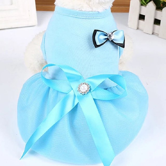 Pet Dog Clothes For Small Dog Dress Puppy Dresses Dog Costume Princess Cat Skirt Cat Clothes for Chihuahua Apparel Elbise Chien ShopWise Round