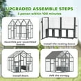 thumbnail image 3 of PawHut Large Chicken Run, Wooden Chicken Coop with Waterproof & Anti-UV Cover, Split Door, 2 Nesting Boxes, 2 Roosting Bars, 5.5' x 6' x 6', 3 of 9