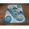 thumbnail image 1 of Antep Rugs Zeugma Collection Passaic Floral Area Rug Blue 7'10" X 10', 1 of 1