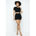 thumbnail image 2 of Collar Crop Top + Shorts Set S, 2 of 12