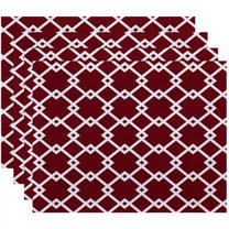 Simply Daisy 18" x 14" Link Lock Geometric Print Placemat