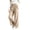 Khaki, variant on Women High Waist Paper Bag Waist Corduroy Wide Leg Trousers Elegant Ruffle Trim Straight-Leg Pants Vertical Rib Casual Pants Fall Outfits