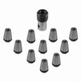 thumbnail image 2 of 40Pcs Er16 Spring Collet + Motor Shaft 8Mm Extension Rod Holder Cnc Milling Lathe Tool Engraving Machine,40 * ER16 Spring Collet 4 * Extension Rod,Black & silver, 2 of 8