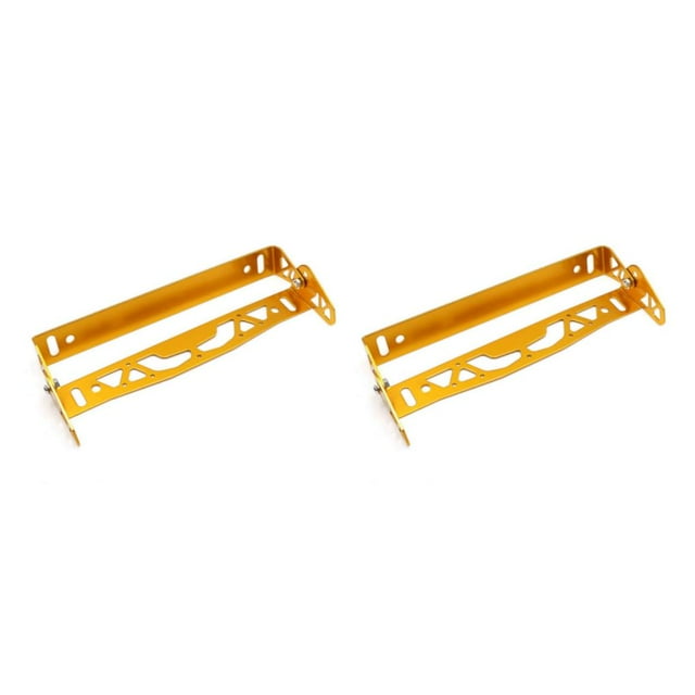 Decodeary Car Number Frame - Unique Lightweight Stylish Accessory Car License Plate Frame License Plate Frames gold 24.5*21*3cm 2Set