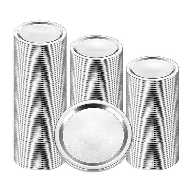 Xingzhi 70/86mm Canning Lids Metal Sealing Jar Lids Replacement Split-Type Can Caps 100pcs 86mm