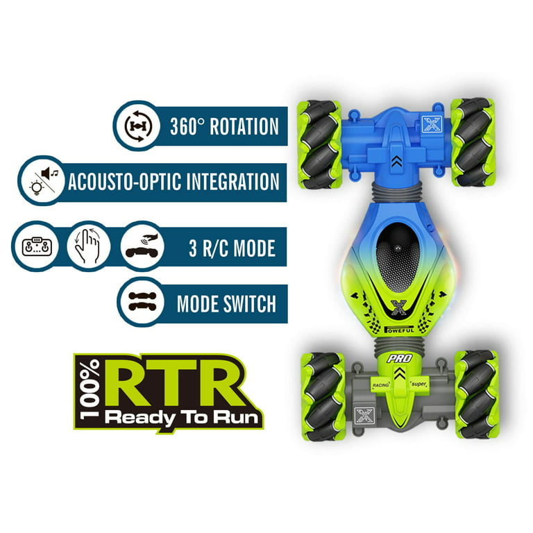 Fosgoit Gesture Sensing RC Stunt Car, Toys for Boys Girls 6-12 Year 4WD Remote Control Car 360 Rotate Transform Off-Road Drift R